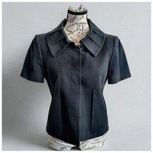 Tahari Tailored Black Short-Sleeve Jacket – Women’s Size 6